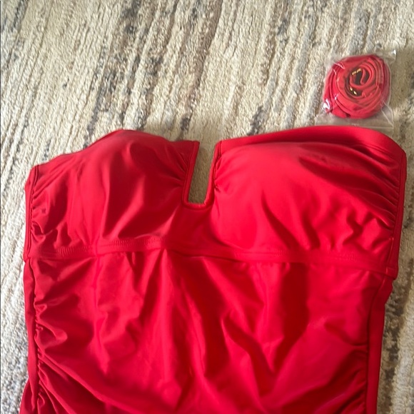 Red One Piece Swimsuit - Picture 2 of 4